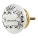 Princess Word Flat Ceramic Cabinet knobs
